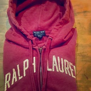 Ralph Lauren zip up hooded sweatshirt